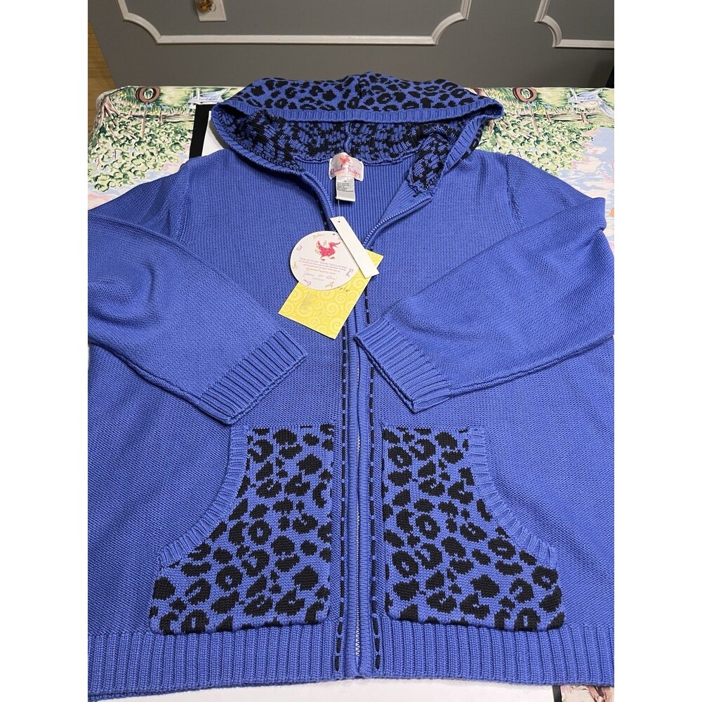 Quacker Factory Hooded Full Zip Sweater Women’s Sz 1X - Hong Kong Vtg NWT